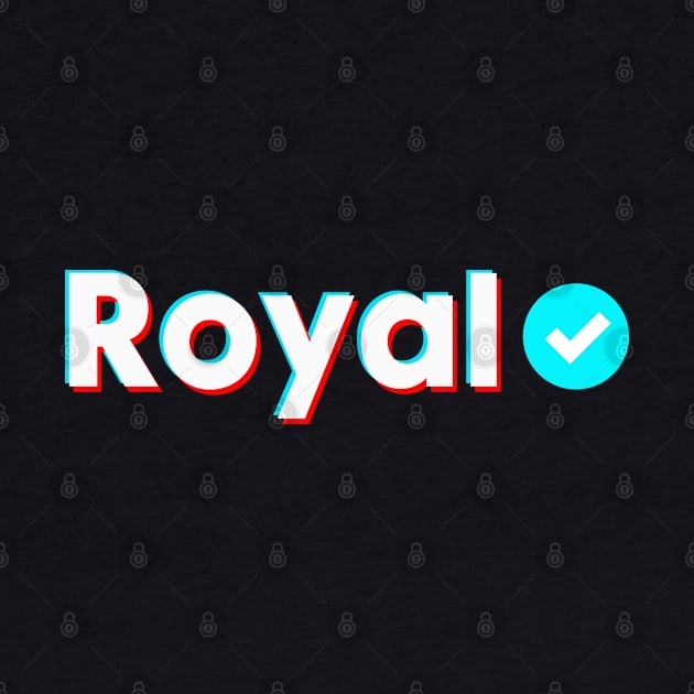 Royal Name Verify Blue Check Royal Name Gift by Aprilgirls